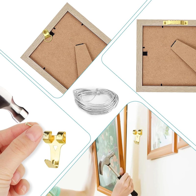Picture Hooks for Picture Hanging, Heavy Duty Frame Hangers with