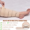 2 Pcs Lymphedema Compression Leg Wraps Adjustable Lower Leg Cover