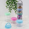 GEEZY Stackable Food Tower Container Kid Lunch Box 3 Pieces