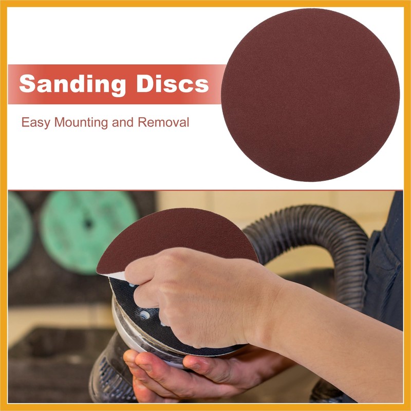 Partuto 12 Inch Sanding Discs Round Hook and Loop Sandpaper