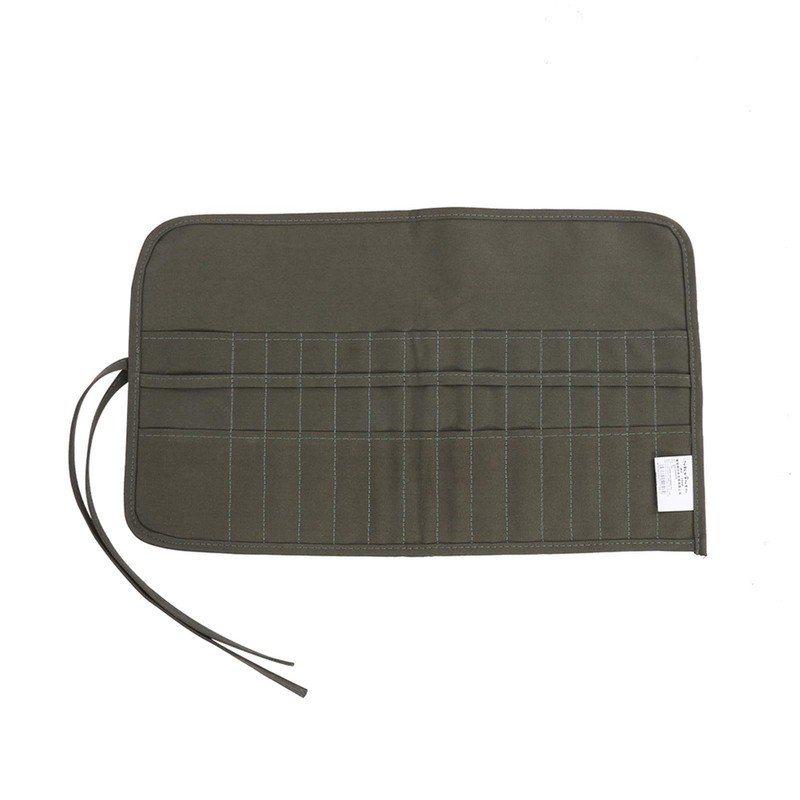 Brush Bag with 30 Holes, Roll-up Canvas Brush Bag, Pencil