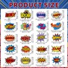 JHGCVX 20 Pieces Superhero Iron on Patches,Various Pow Bang Wow