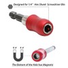 Saipor 3pcs Drill Bit Extension Set 2.4/6/12inch Length Quick Release