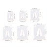 PATIKIL 42pcs 50.8mm Letter Number Stencils 50mm Wide Reusable Plastic