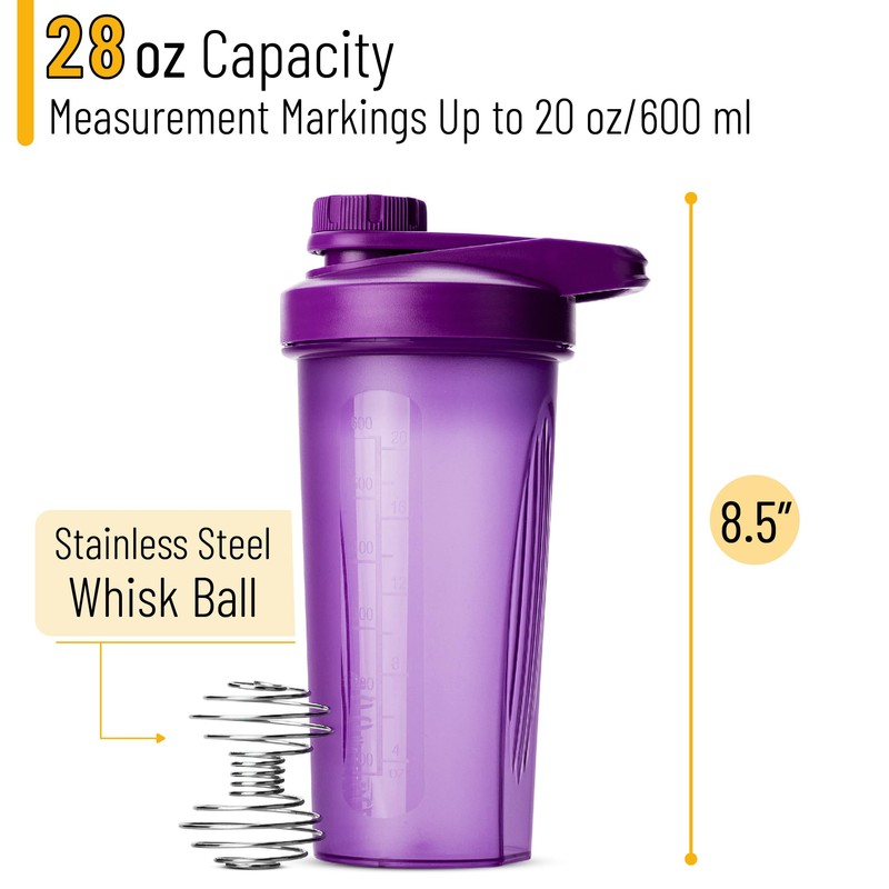 Mr. Pen- Shaker Bottles for Protein Mixes with Twist Cap,