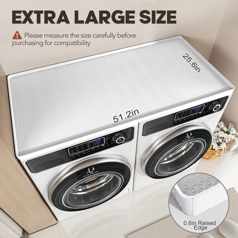 Washer Dryer Countertop, 51.2" x 25.6" Large Washer and Dryer