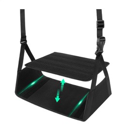 Foot Hammock for Plane Travel - Adjustable Airplane Hammock Foot Rest With Removable Support Base,Comfortable Feet Hanger, Long Flight Must Haves, Travel Accessories