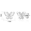 Philip Jones Silver Plated Butterfly Stud Earrings