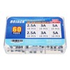 BOJACK Christmas Light Fuses Fast-Blow Glass Fuses Assortment Kit 3.6x10mm