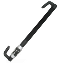 WANLIAN Anti-Theft Combination Lock, Black, 13 Million Password Combinations, 28.3 Inch Steering Wheel Diameter Range