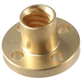 Fudeshe 2PCS Lead Screw Brass Nut, T8 Lead Screw,Anti Backlash Spring Loaded Nut Elimination Gap,Threaded Rod Lead Screws for 3D Printer