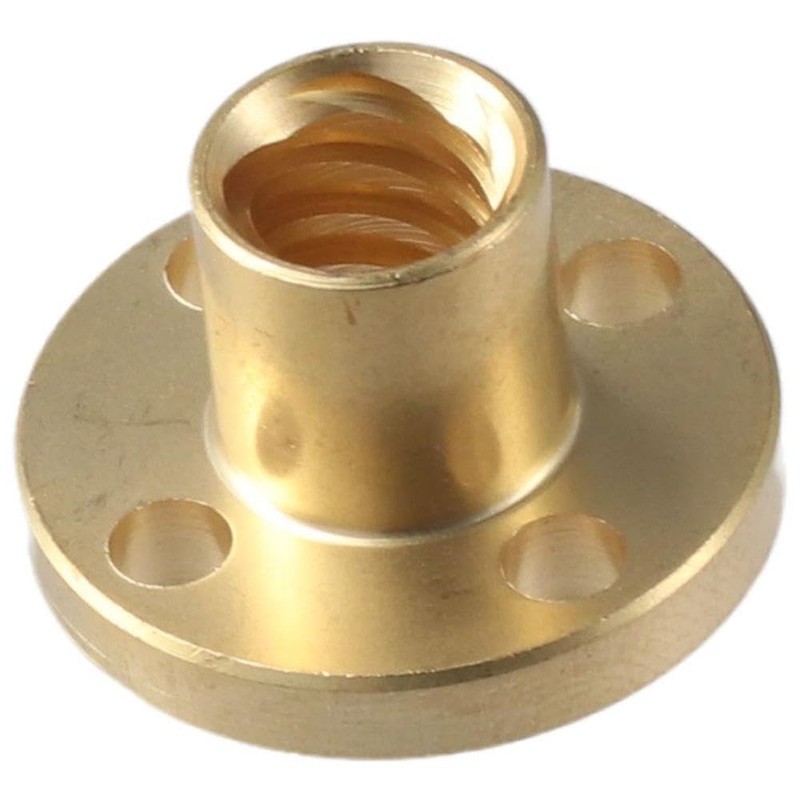 Fudeshe 2PCS Lead Screw Brass Nut, T8 Lead Screw,Anti Backlash