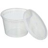 Deli Food Storage Containers with Lids, 16 Ounce (48 Count)
