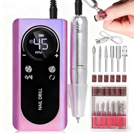Taladro eléctrico inalámbrico para uñas, 45000 RPM, portátil.