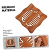 Mobestech 1Pc Nonslip Wooden Coaster Heat Insulation Cup Mat for