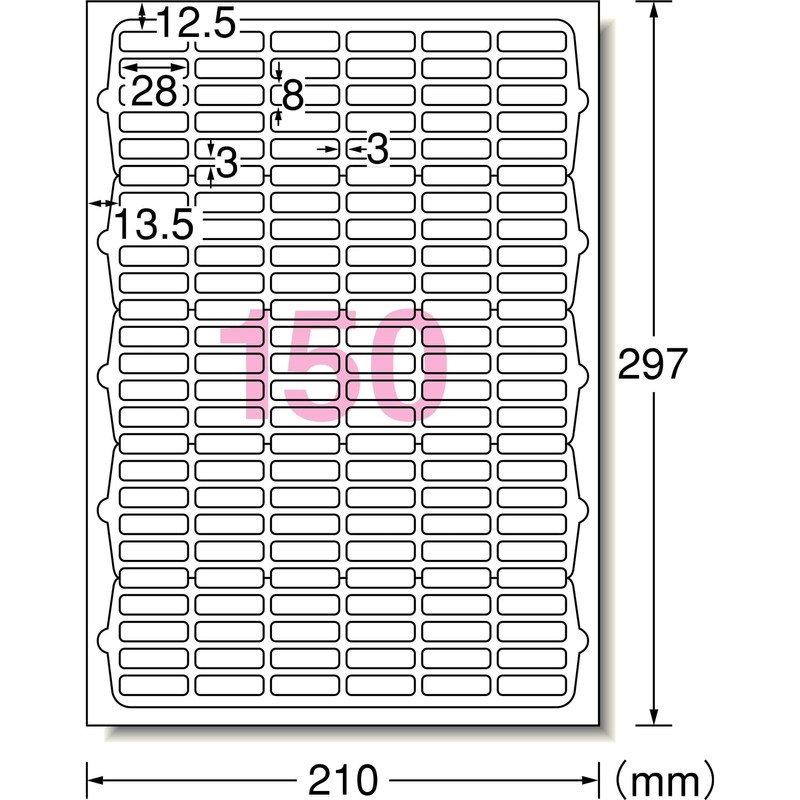 A-One 63150 Inkjet Label Stickers, Glossy Paper, 10 Sheets, 150