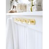 JIASENBAO 1 Pack Crystal Coat Rack Wall Mounted Gold Towel