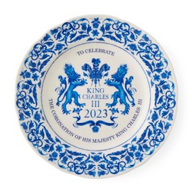 Portmeirion Home & Gifts Plate, Blue & White, 23cm