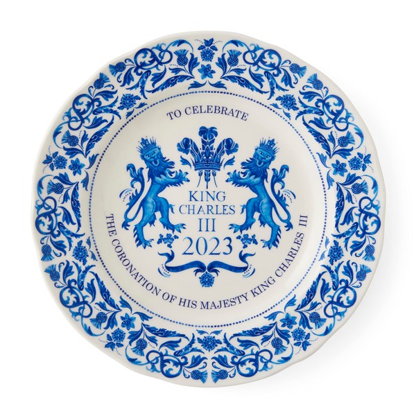 Portmeirion Home & Gifts Plate, Blue & White, 23cm