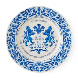 Portmeirion Home & Gifts Plate, Blue & White, 23cm