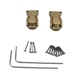 ZRRC Brass Diff Cover Front and Rear Axles Housing Cover Cover for 1/24 Axial SCX24 AXI90081 AXI00001 AXI00002 AXI00005 AXI00006RC Crawler Car