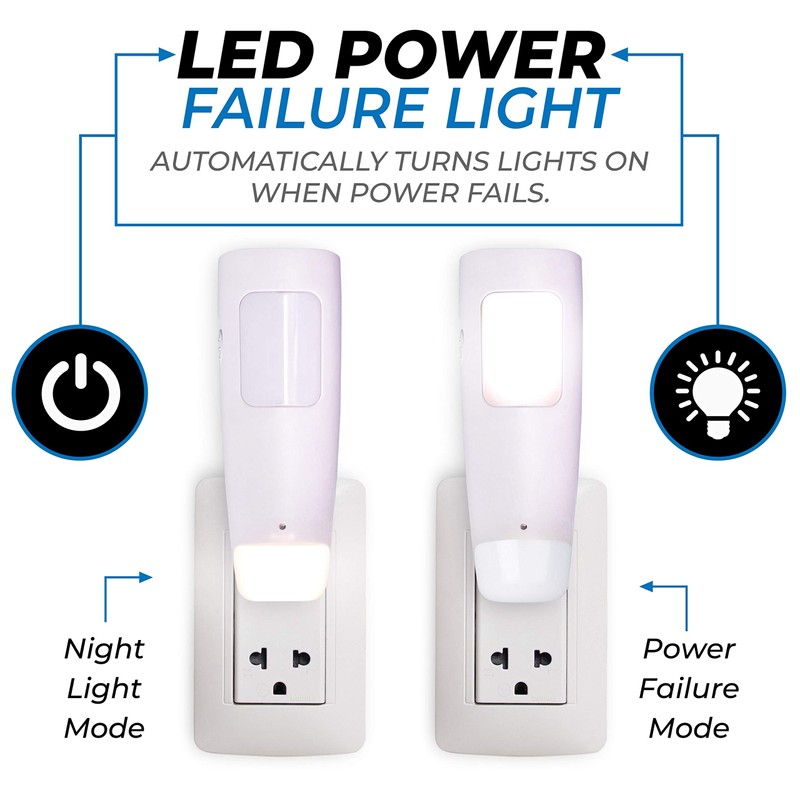 Westek Emergency Light, 1 Pack - Multi-Function LED Rechargeable Flashlight,