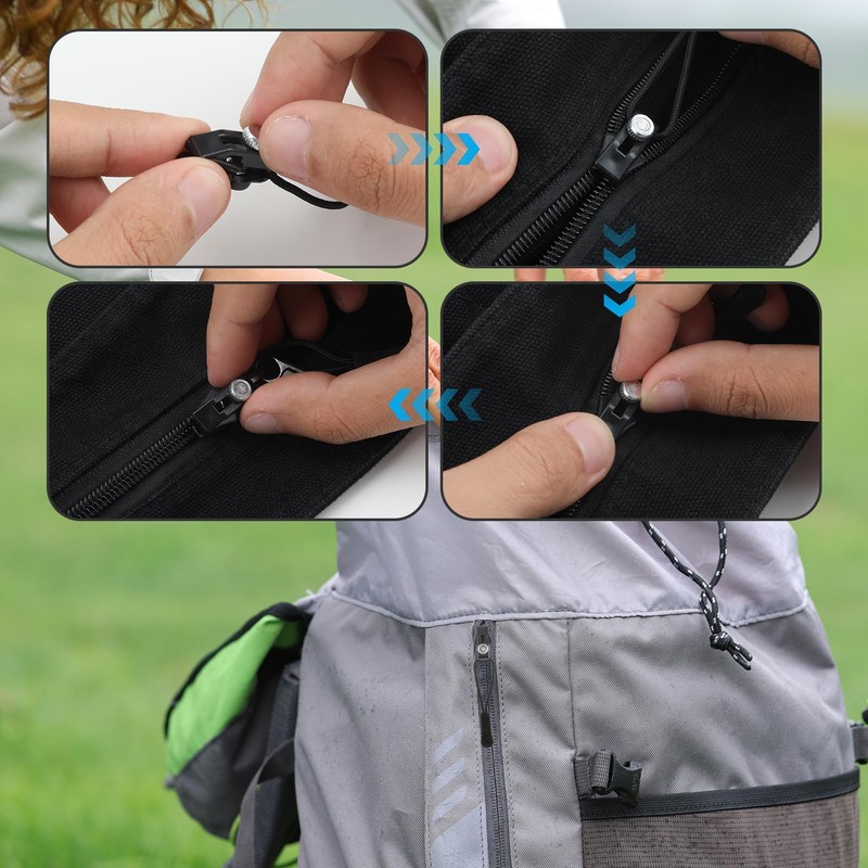 8PCS Zipper Repair Kit, 3 Sizes Instant Zip Repair Fixer