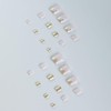 24 Pcs Pink Press on Toenails Short Square - MINGCHUN