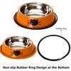 FANWINKJ 2 Pieces Stainless Steel Cat Bowl Set, Non-Slip Feeding