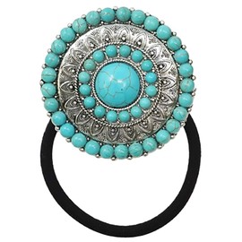 Emulily Western Turquoise Concho Hair band