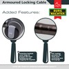 Sterling 1810 AK 18mm Heavy Duty Armoured Locking Cable, Black