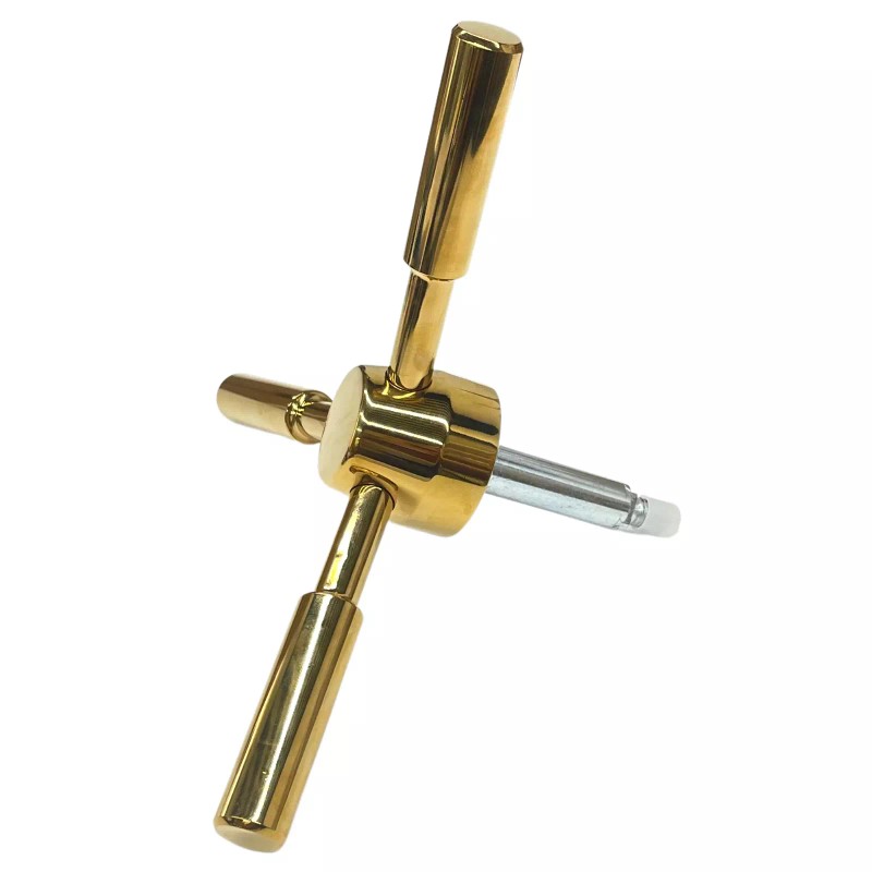 WAHLINPARTS 3 Spoke Safe Handle Gold Finish Replacement Safe Box