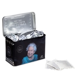 New English Teas Queen Elizabeth II Jubilee 2022 Commemorative Tea Tin with 40 English Breakfast Teabags