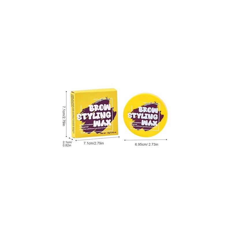 Erinde Cera Transparente Para Cejas Gel Moldeador, Duradero, Impermeable y