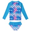QPANCY - Traje de baño para niñas con protección solar