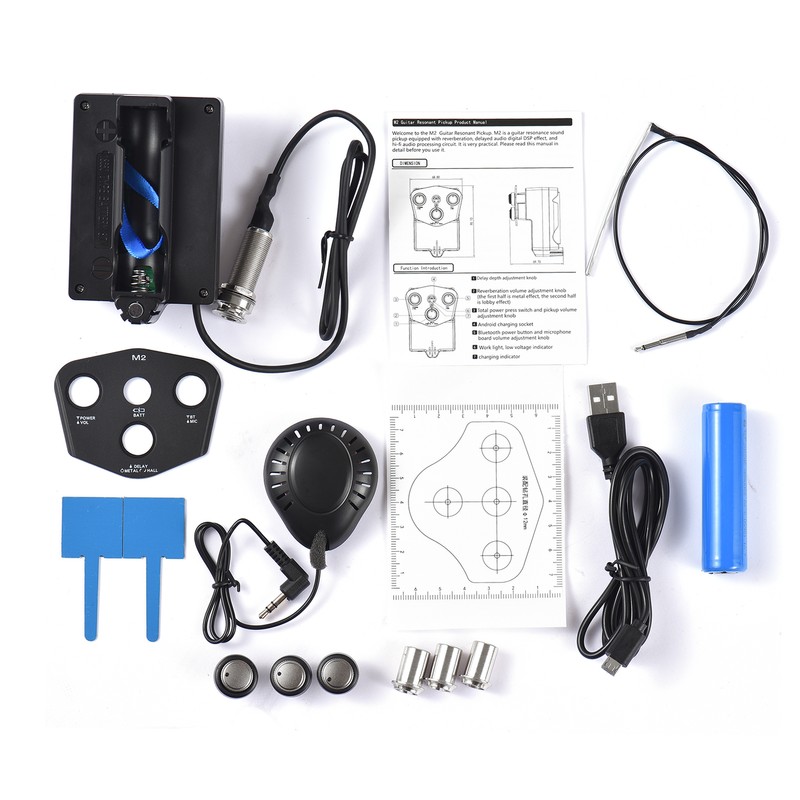 M2 Guitar Resonant Pickup Resonance Sound Pickup for Guitar with
