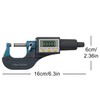 Beslands Digital Micrometer 0-1" / 0-25mm Electronic Display Gauge Resolution