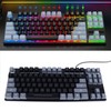 Gaming Keyboard USB 87 Keys RGB Backlit Floating Keycaps Contrast