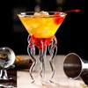 Hemoton Crystal Flutes Goblet 2Pcs Octopus Cocktail Glass, Transparent Martini