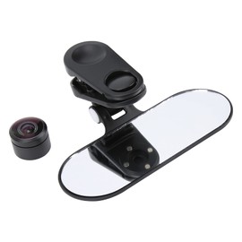 Piano Teaching Fisheye Clip on Lens, Wide Angle Overhead Shot Lens with Panoramic View of Piano Keyboard for Online Class