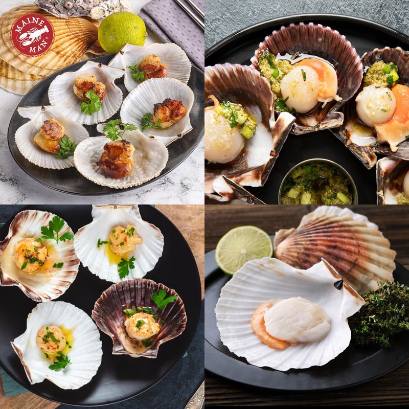 Maine Man Natural Baking Shells, 3.75-Inches, Set of 4