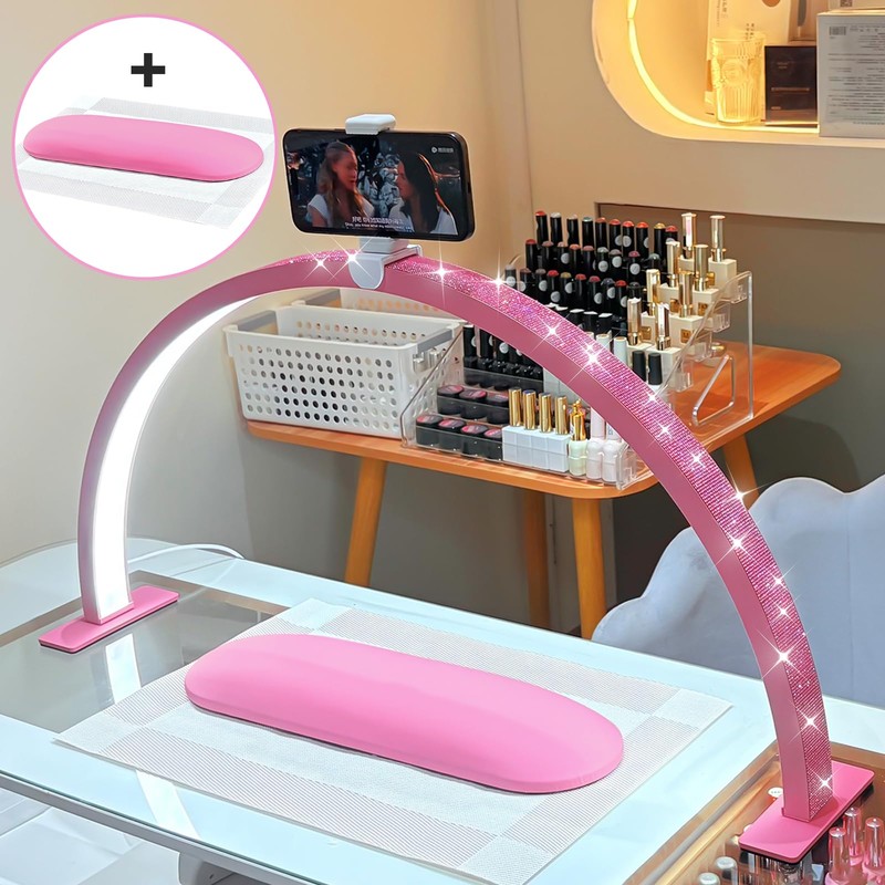 FFKJDM Half Moon Light for Nail Desk - 29-inch LED