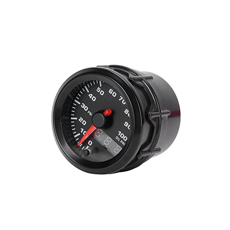 Keenso 12V 52mm Medidor de Presión de Aceite,Pantalla LED con