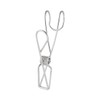 Stainless Steel Hang Wire Clip Pack, Approx Width x Depth