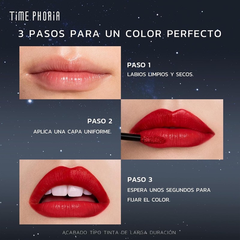 TIMEPHORIA Tinta para Labios de Larga Duración 012 Elistra, Lip