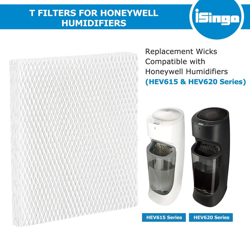 iSingo 4 Pack Humidifier Wicking HFT600 Filter T for Honeywell
