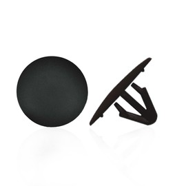 MAIN ST COLLECTIVE 15 Pcs Black Nylon Hood Insulation Retainers - 7mm Hole, 25mm Head, 12mm Stem Fasteners - Automotive Clips Compatible with Toyota (90467-09050, 90467-A0003)