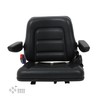 munirater Universal Fold Down Forklift Seat with Seatbelt Armrest and