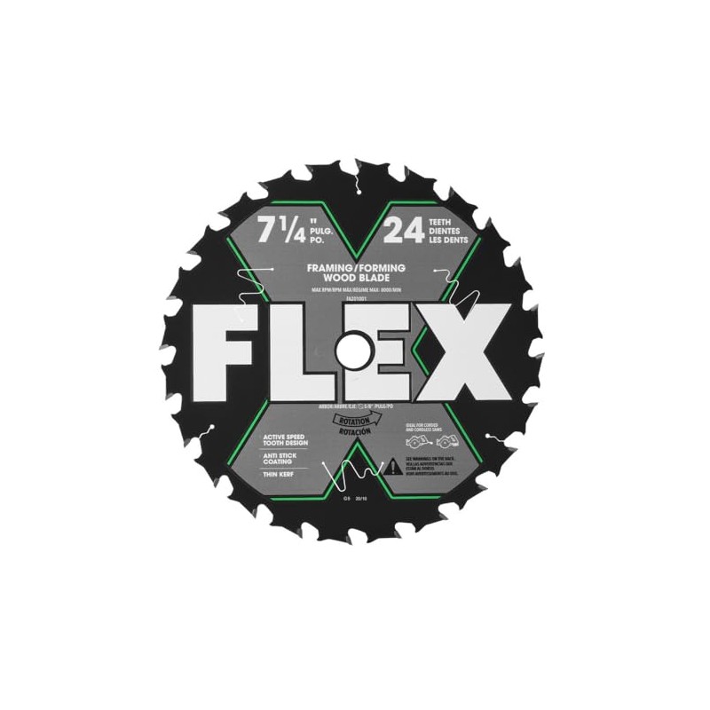 FLEX 7-1/4-Inch 24T Carbide Rough Cut Wood Circular Saw Blade