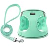 Dog Harness with Leash Set, No Pull Adjustable Reflective Step-in
